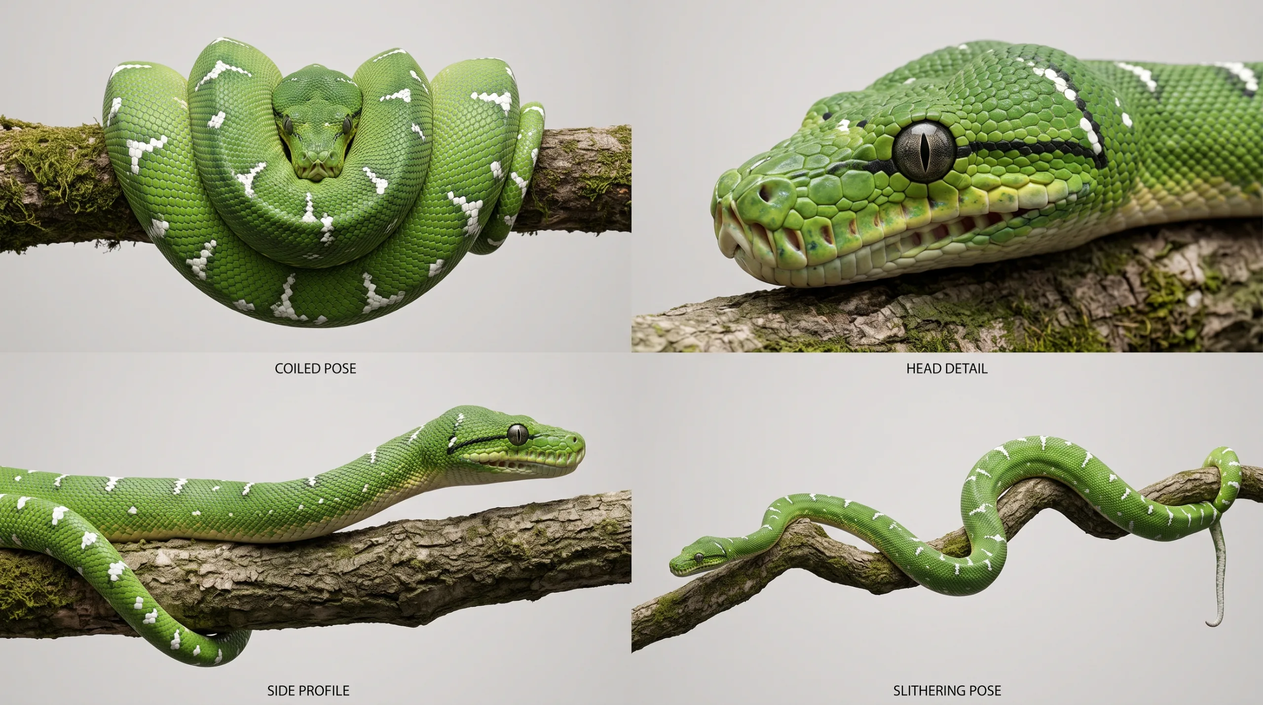 Emerald Boa Reference Sheet